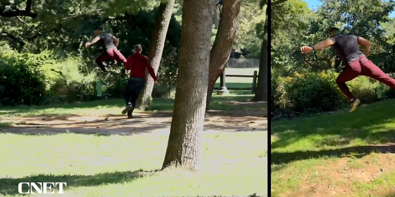 iPhone 14 Action Mode test | Framegrab running in Central Park