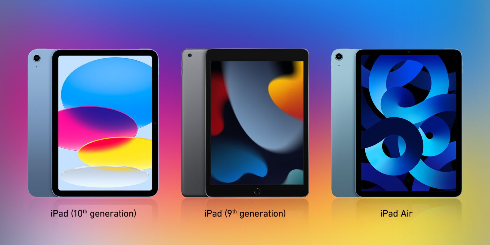 iPad 10 در مقابل 9 در مقابل iPad Air