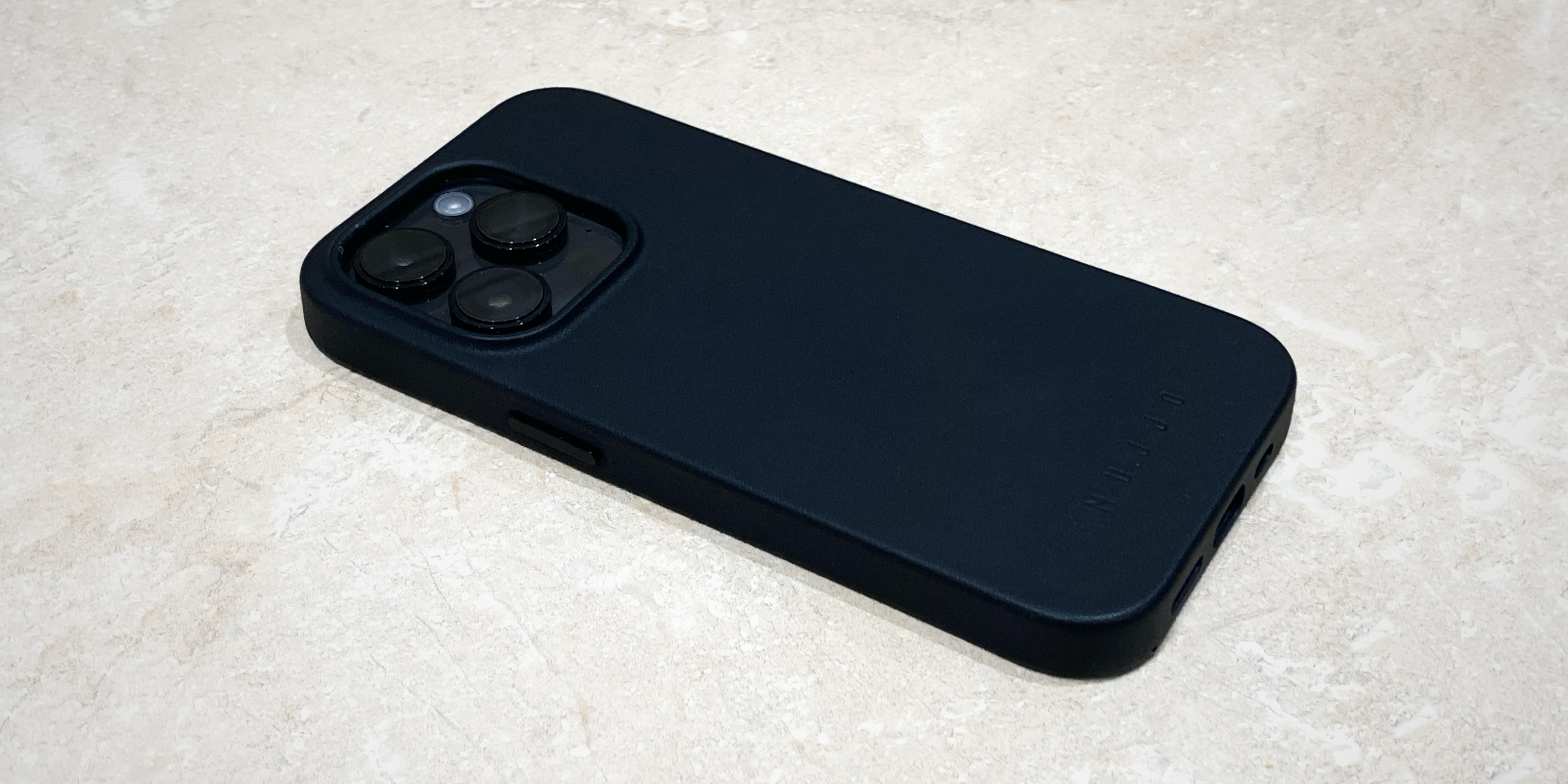Mujjo Leather Case iPhone 13 Mini tan