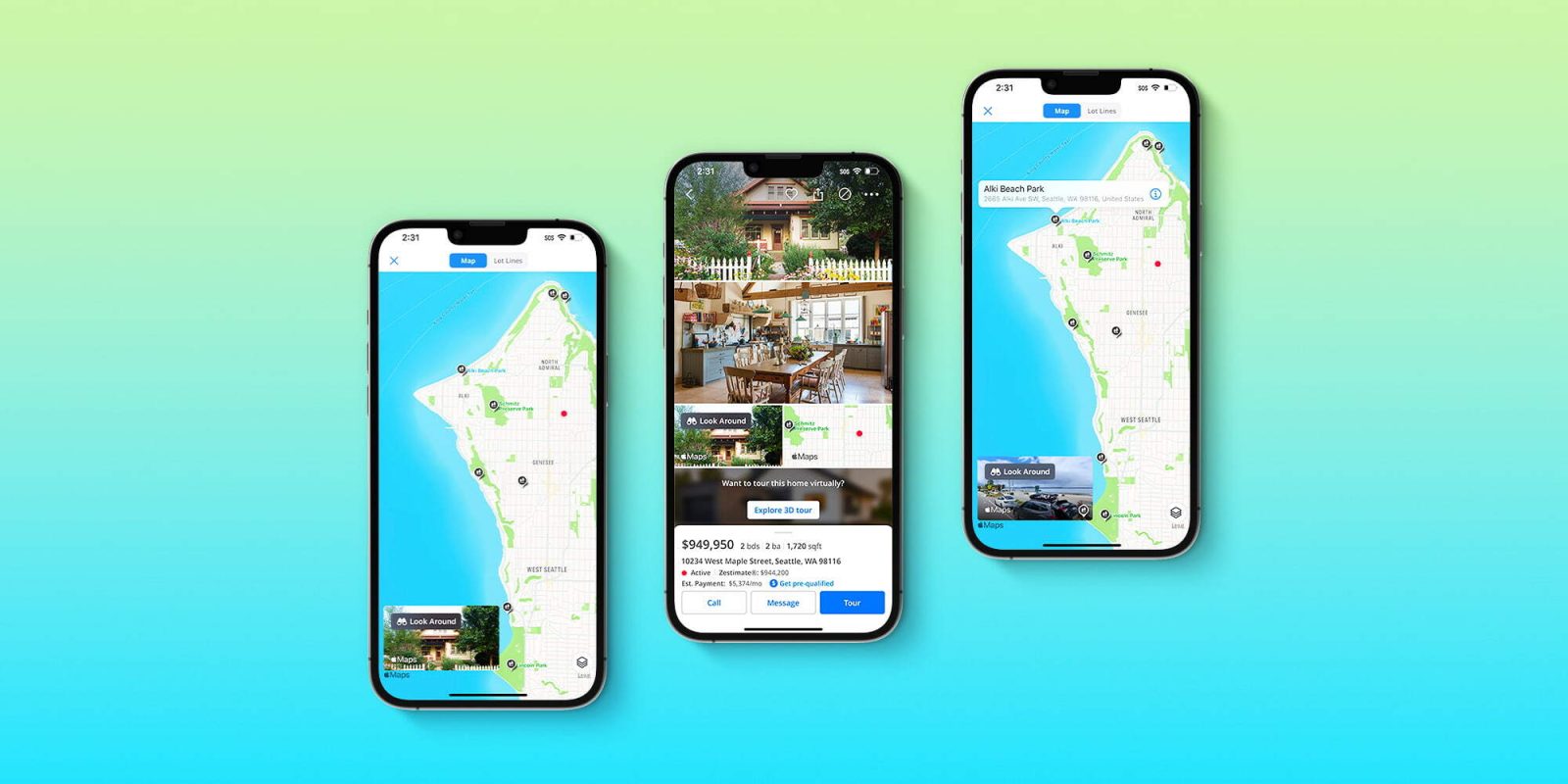 Zillow now lets iOS users explore a neighborhood with Apple Maps' Look Around feature