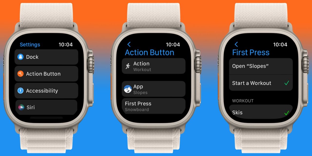Apple Watch Ultra can now start ski and snowboard workouts with auto-resort detection