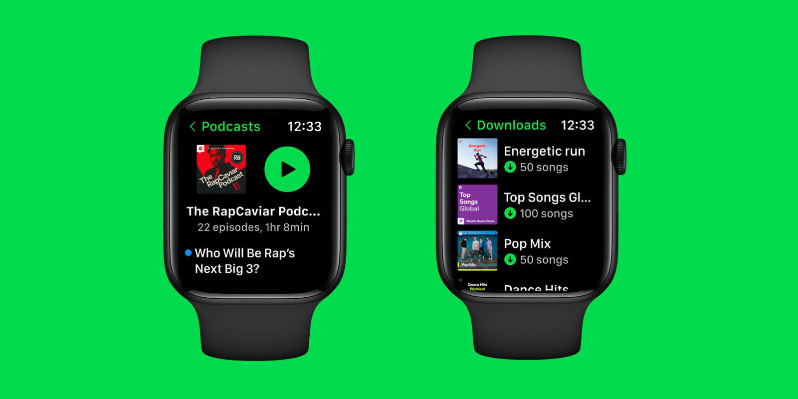 Spotify new apple watch app