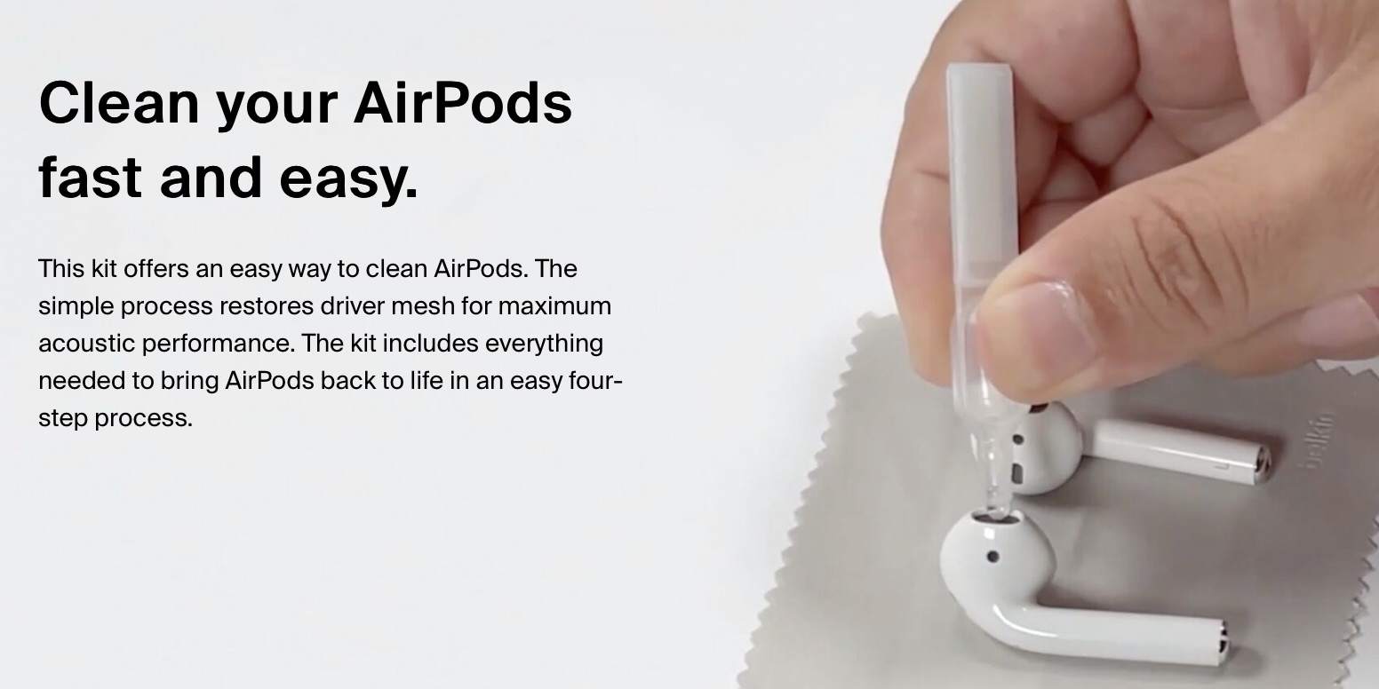 Belkin launches AirPods Cleaning Kit, claims to remove earwax plus restore acoustic performance