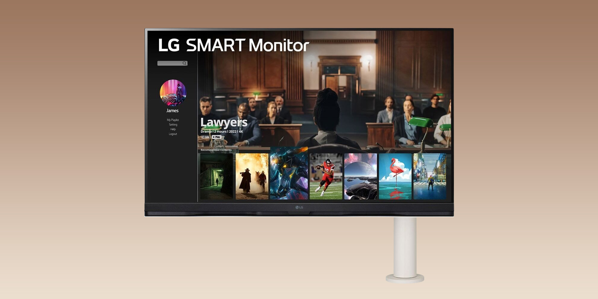 Monitor USB-C/Thunderbolt terbaik untuk Mac LG Smart Monitor
