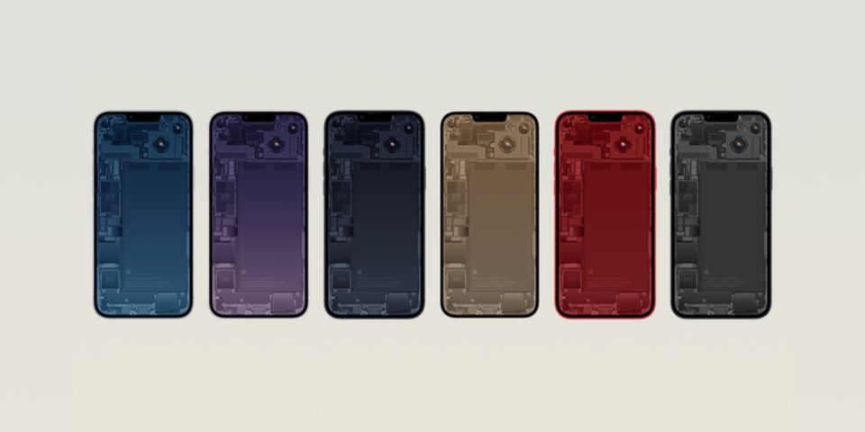 Download iPhone 14 schematic wallpapers colors