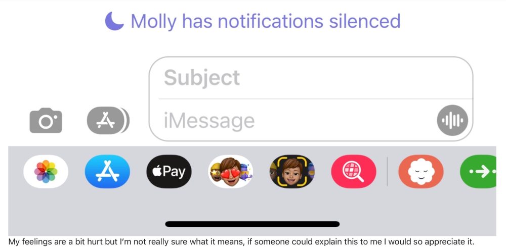 A random 'notifications are silenced' message bug is confusing us