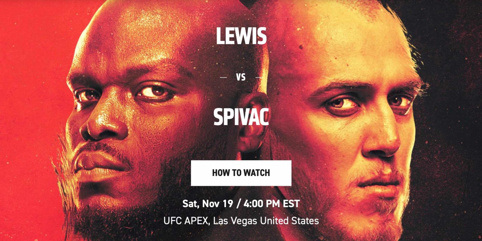 How to watch UFC 281 Lewis vs Spiv