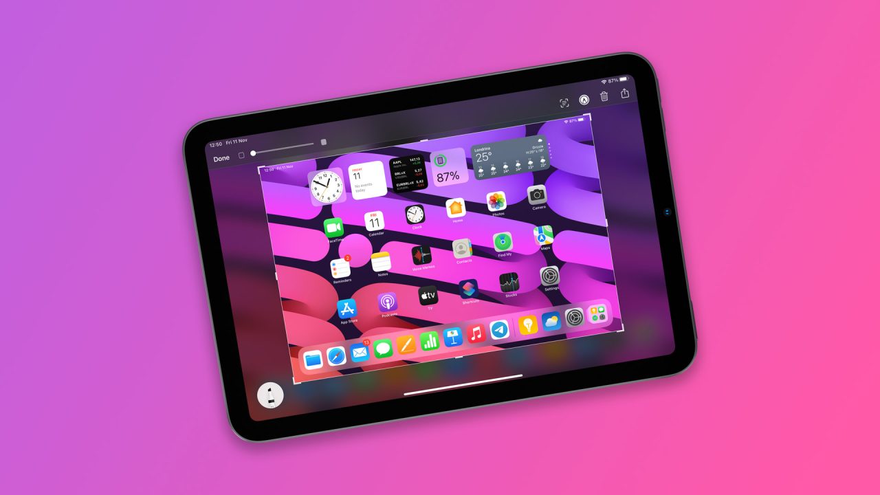 Here's how to take screenshots on your iPad using gestures in iPadOS 16