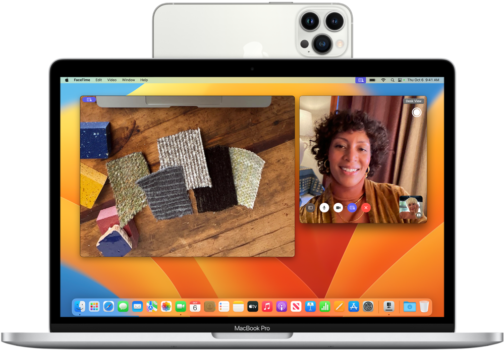 Macos Ventura Macbook Pro Iphone 13 Pro Continuity Camera Desk View Hero