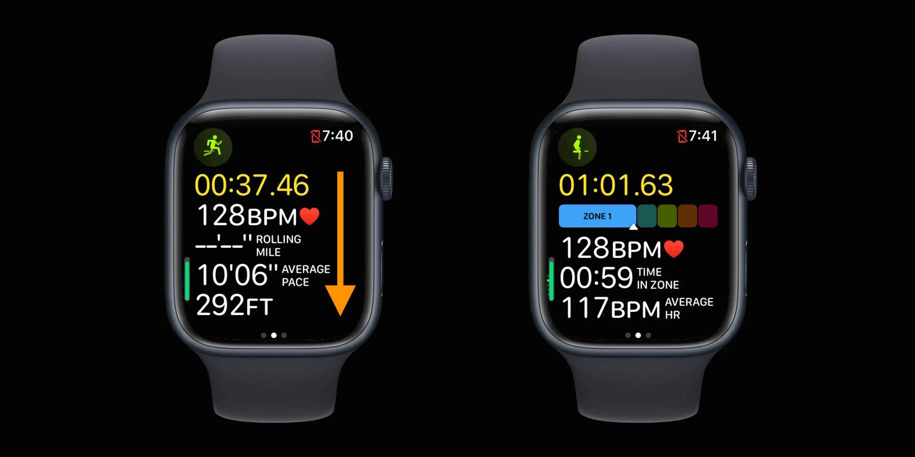 Apple Watch 1 で心拍数ゾーンを表示する方法