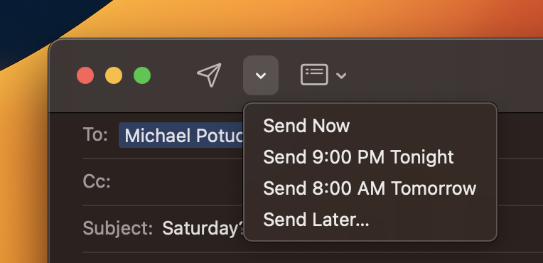 macos ventura mail