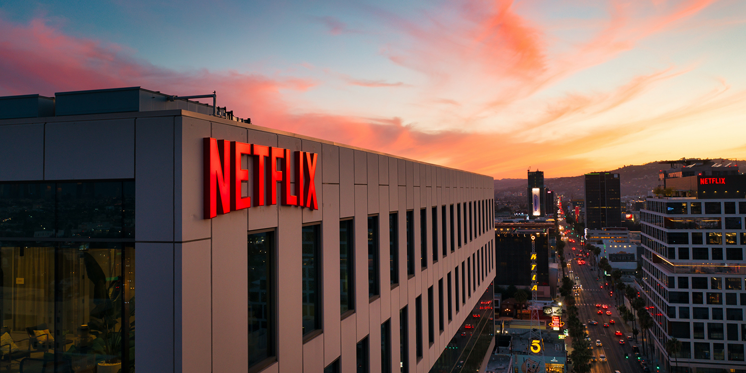 Free Netflix | Netflix building at sunset