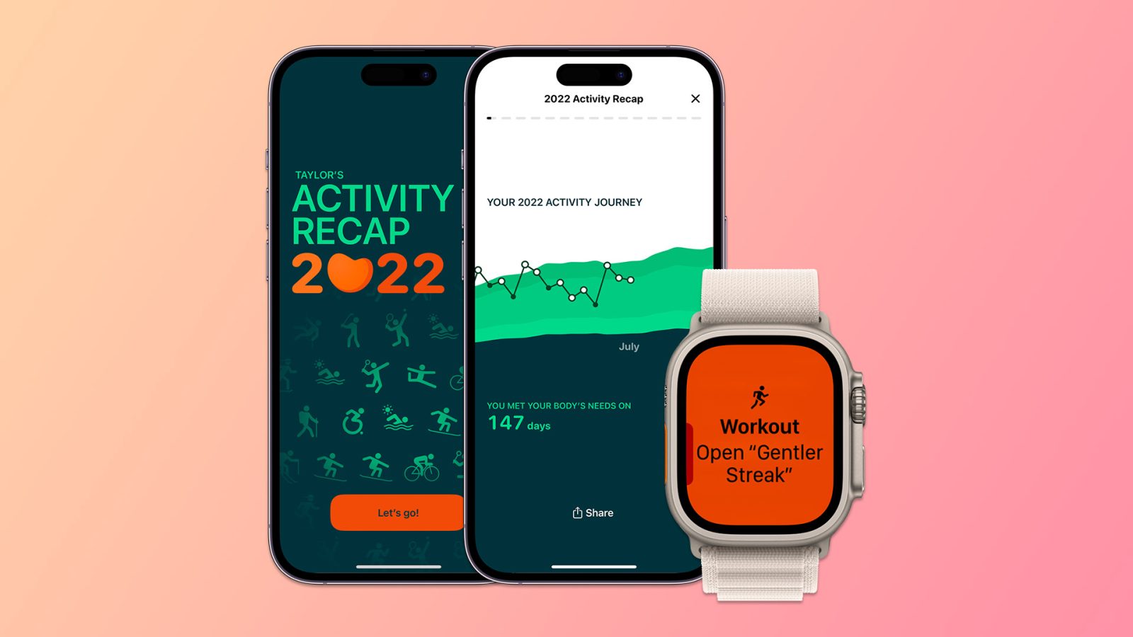Gentler Streak updated with Activity Recap and Apple Watch Ultra Action Button support