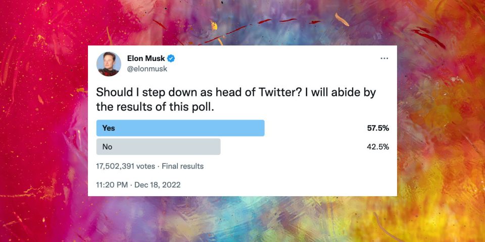Twitter madness | Musk poll on resigning