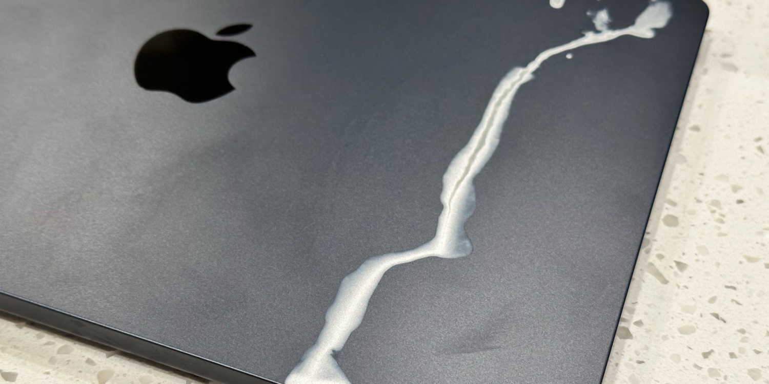Bah, humbug! MacBook Air's midnight finish was no match for a toy 