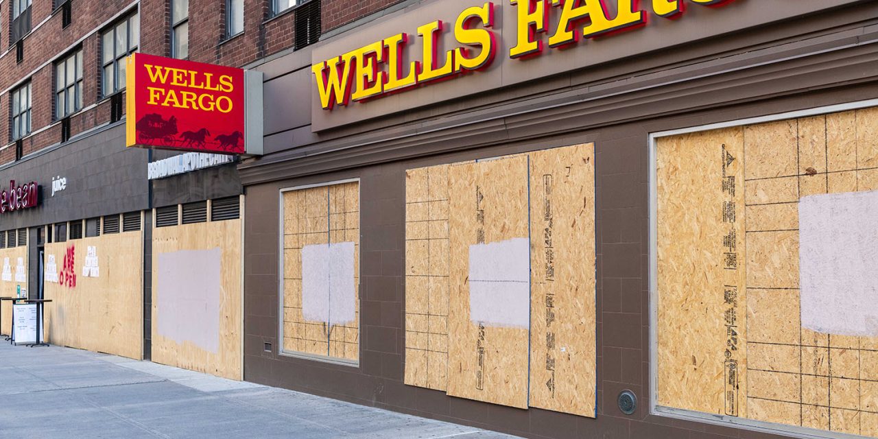 Big banks learned nothing | Closed branch of Wells Fargo