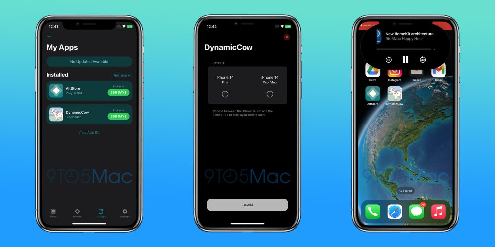 Dynamic Island on any iPhone with DynamicCow