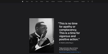 Martin Luther King Jr Day | Apple's homepage