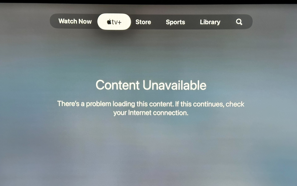 Indigenous ødemark Andrew Halliday Apple TV+ service outage causing 'content unavailable' error on Apple TV,  iPhone app goes offline [U: Now Fixed] - 9to5Mac