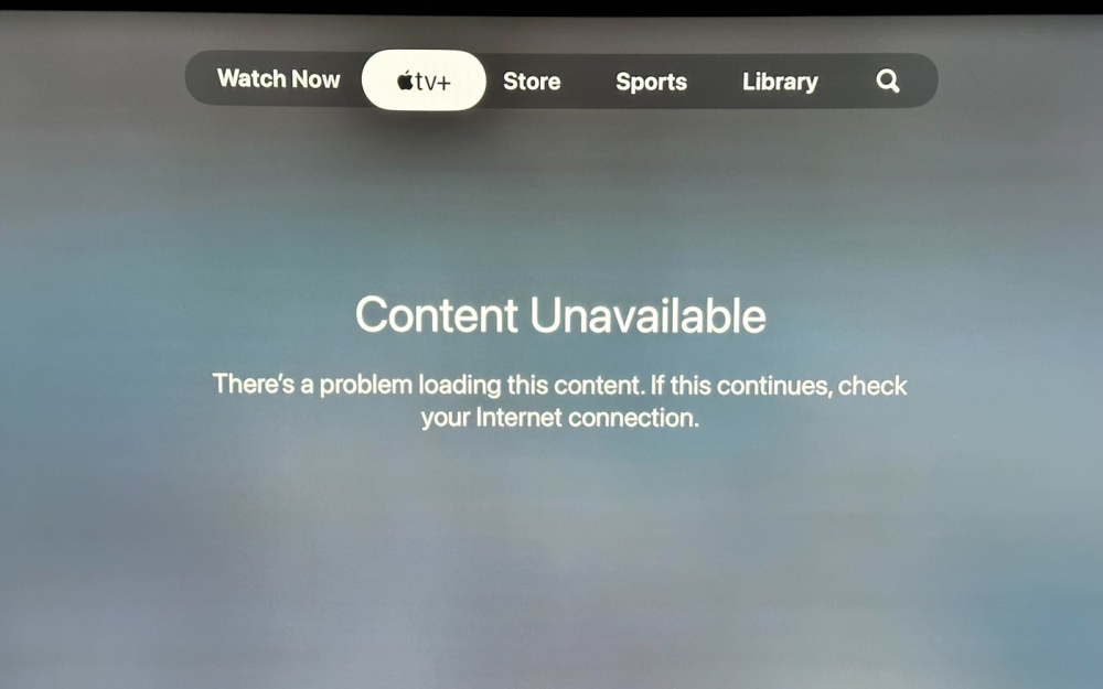 TV+ service outage causing 'content unavailable' error on Apple TV, iPhone app goes offline [U: Now -