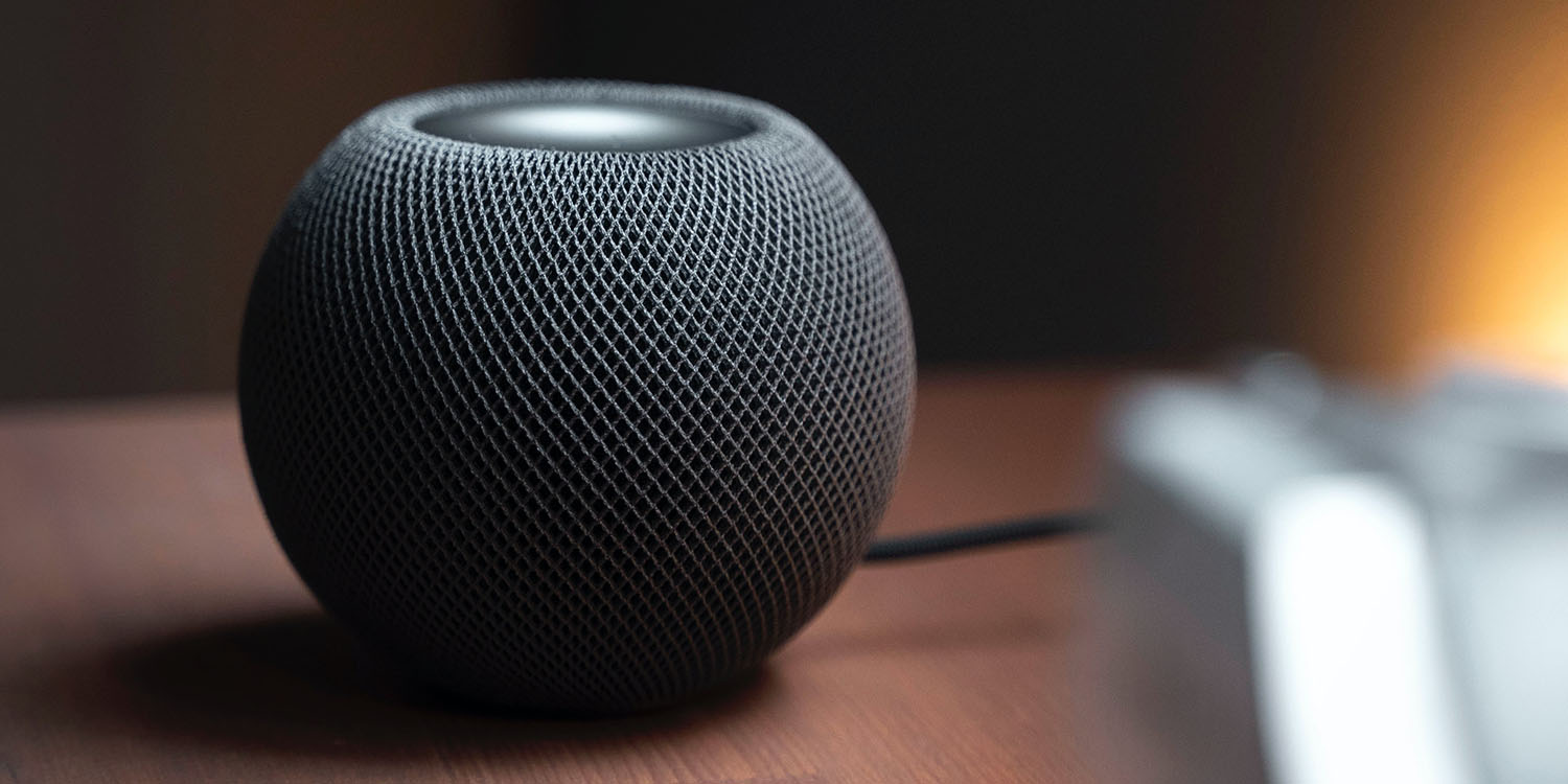 You'll need to continue on your personal device (HomePod mini shown)