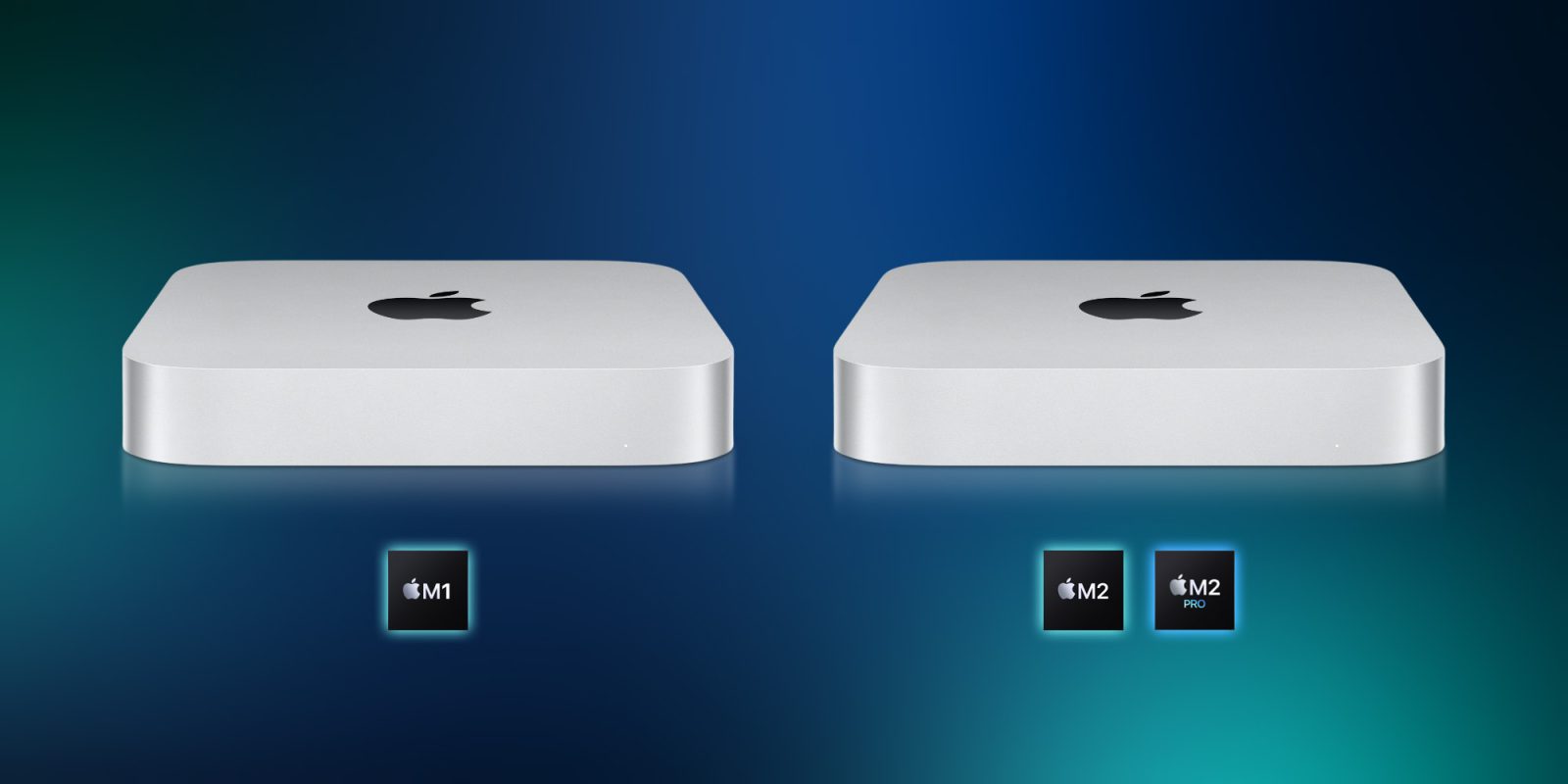 Mac mini comparison M2 vs M1
