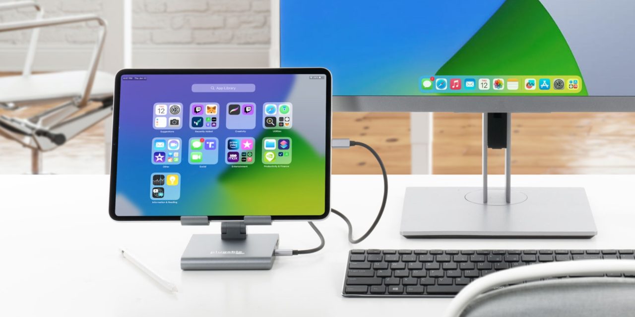 Plugable’s new aluminum 8-in-1 USB-C dock doubles as an adjustable iPad stand [Deal]