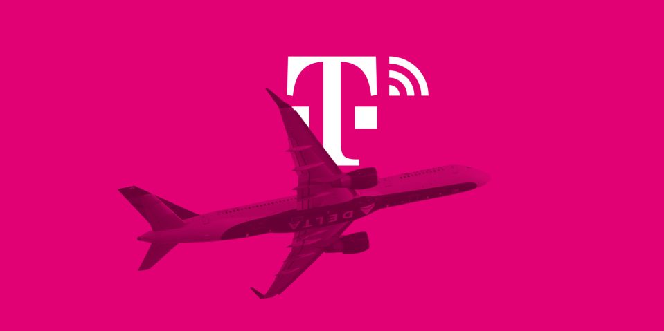 T-Mobile Delta free in-flight WiFi