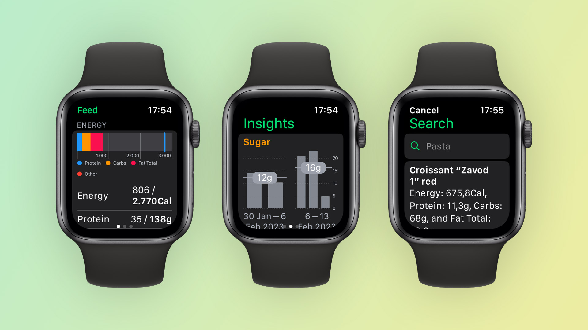 SugarBot calorie and sugar tracking now available for Apple Watch