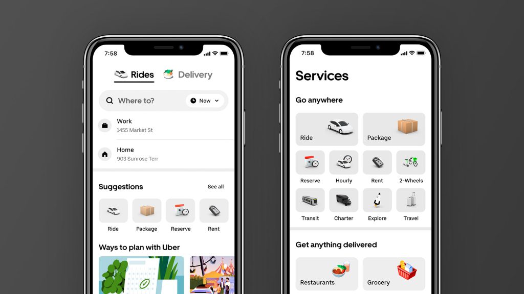 Uber gets simplified home Activities screen on iPhone and Live