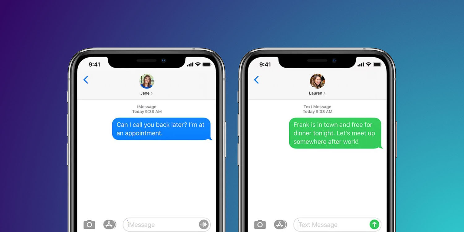 iMessage to voice note