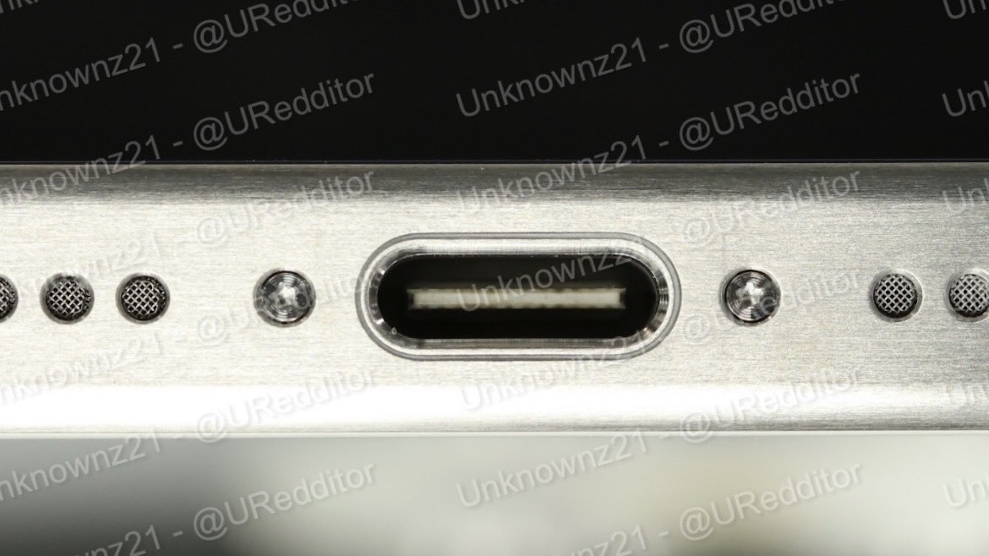 Leaked image appears to show iPhone 15 Pro with USB-C port and 