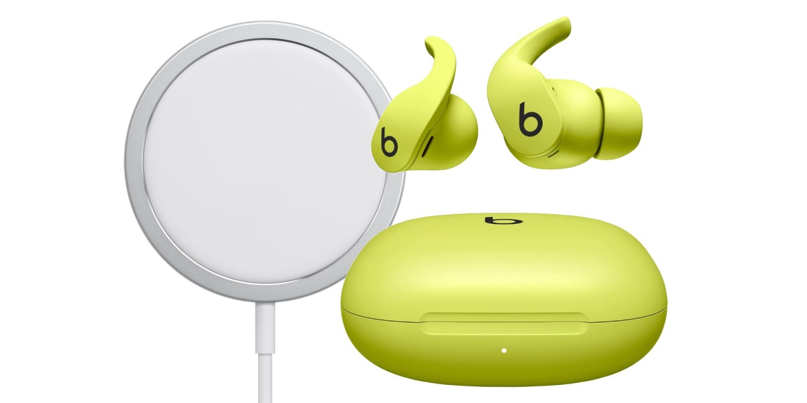 magsafe charger volt yellow beats fit pro
