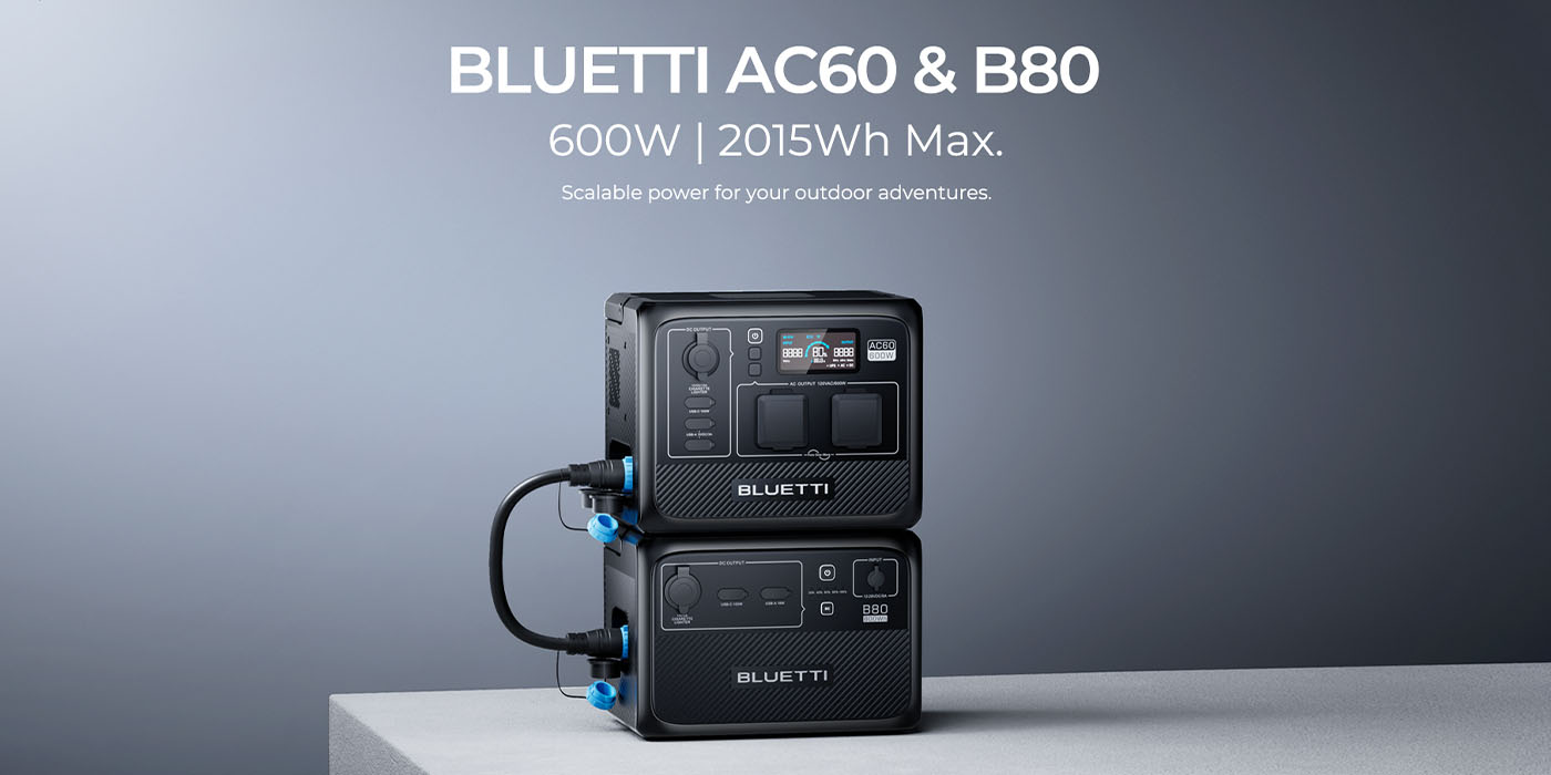 Check out BLUETTI's new AC60 solar generator and B80 battery