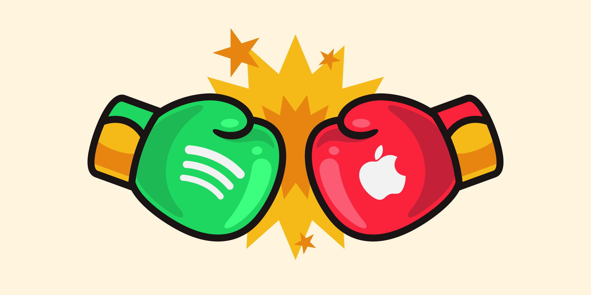 Spotify contre Apple musique