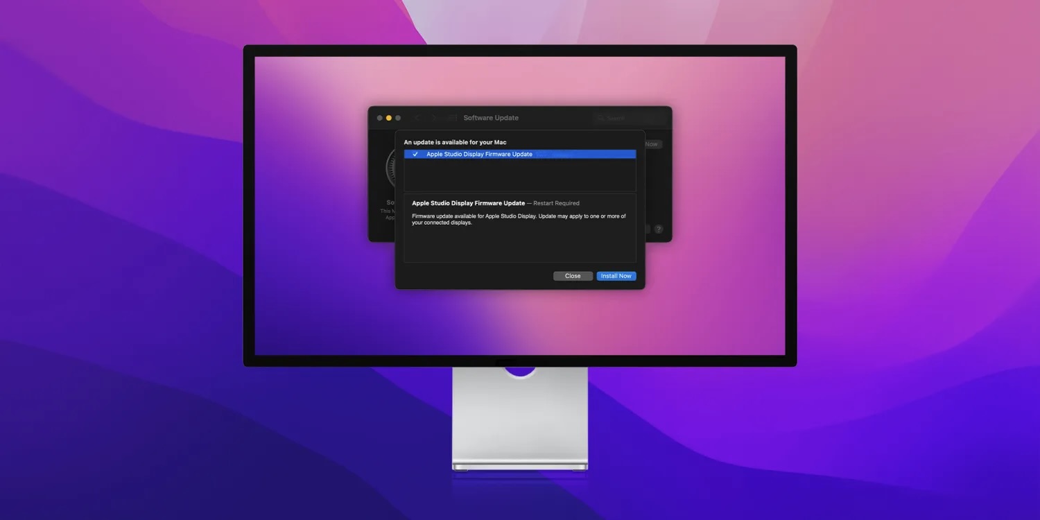 How to update Apple Studio Display