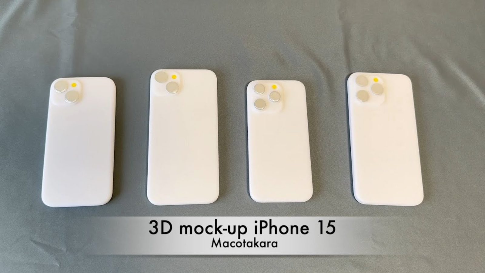 El video muestra módulos ficticios del iPhone 15 impresos en 3D y prueba la compatibilidad con las fundas del iPhone 14