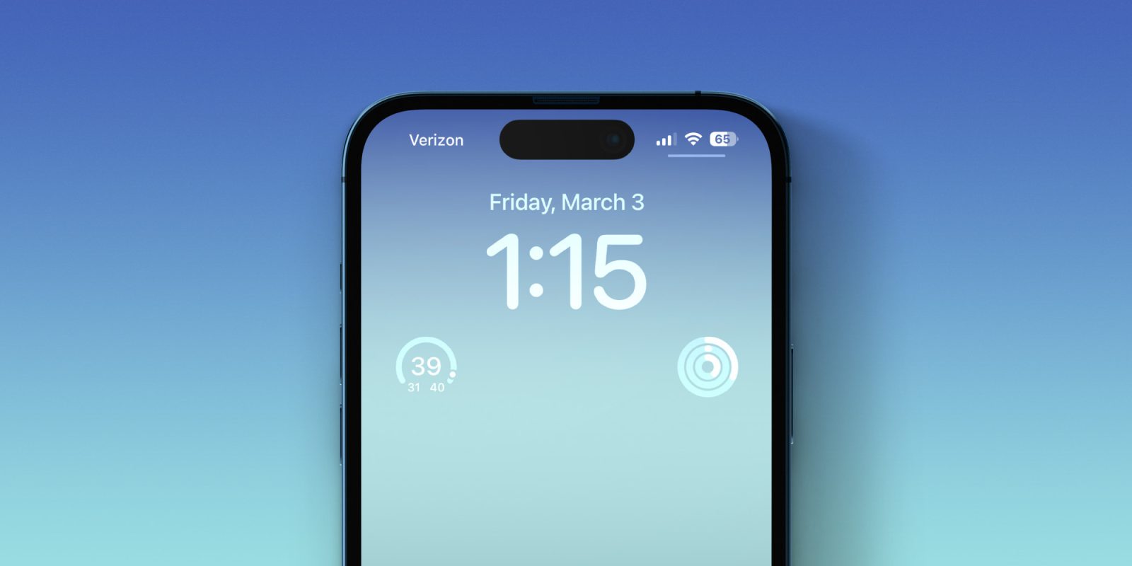 make clear Lock Screen widgets on iPhone