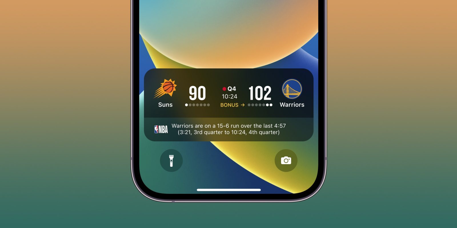 official NBA iOS Live Activities support