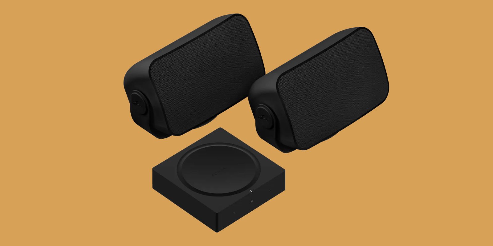 Sonos outdoor speakers in black