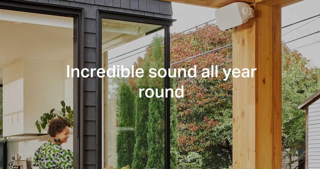 Sonos outdoor wired speakers launch in black for ‘incredible sound all year round’