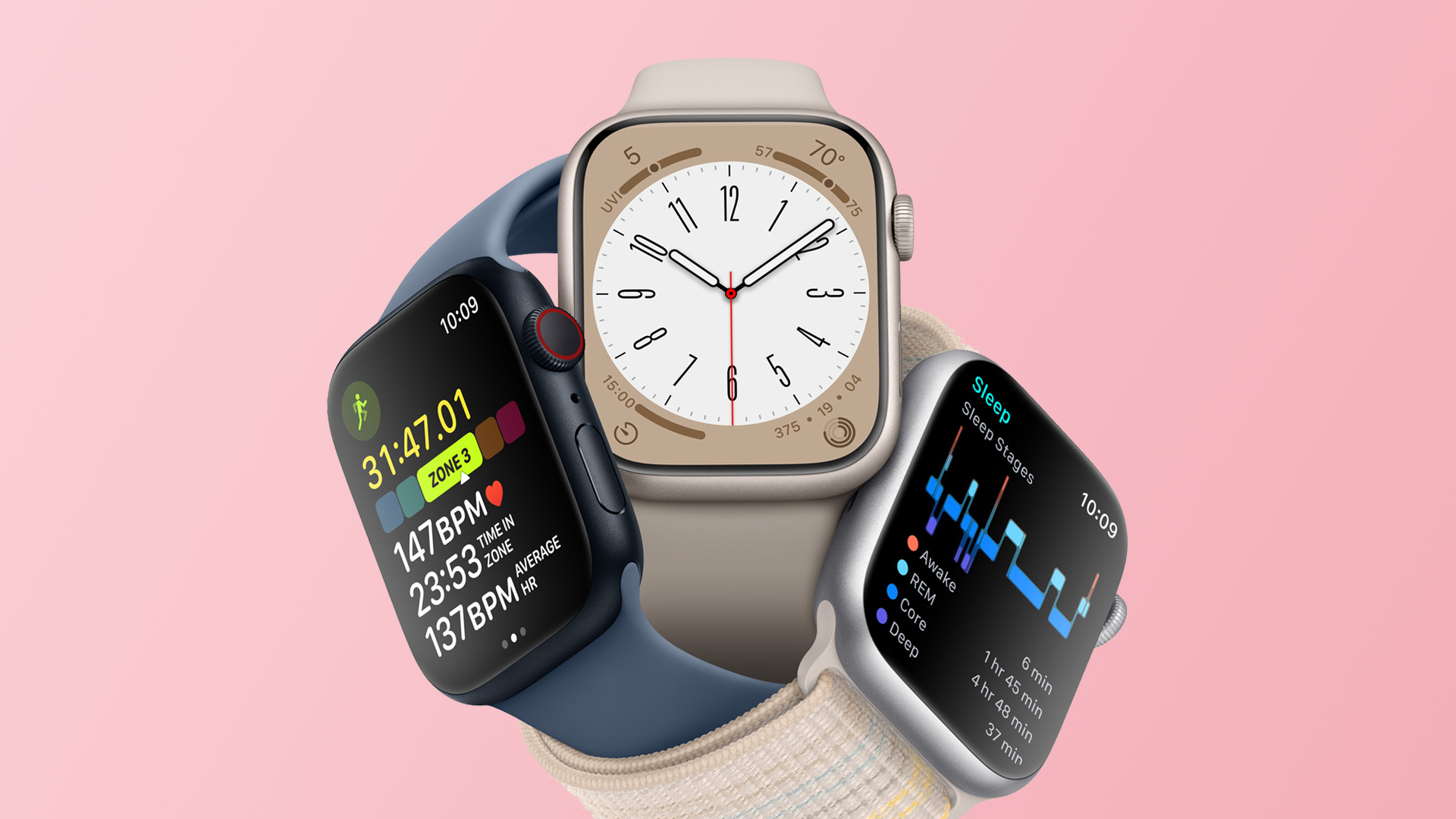 Anket için watchOS 10'da Apple Watch bulunur