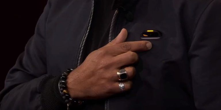 Humane 'Star Trek comm badge' demo