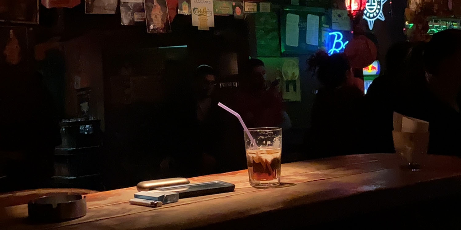 Locked out of Apple accounts | Photo of phone in bar