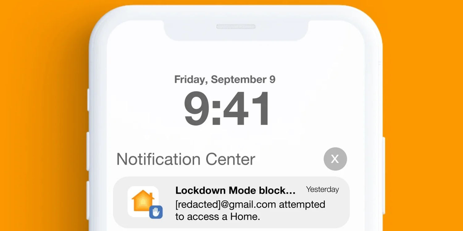 NSO zero-click iPhone hack | Screenshot of Lockdown Mode alert