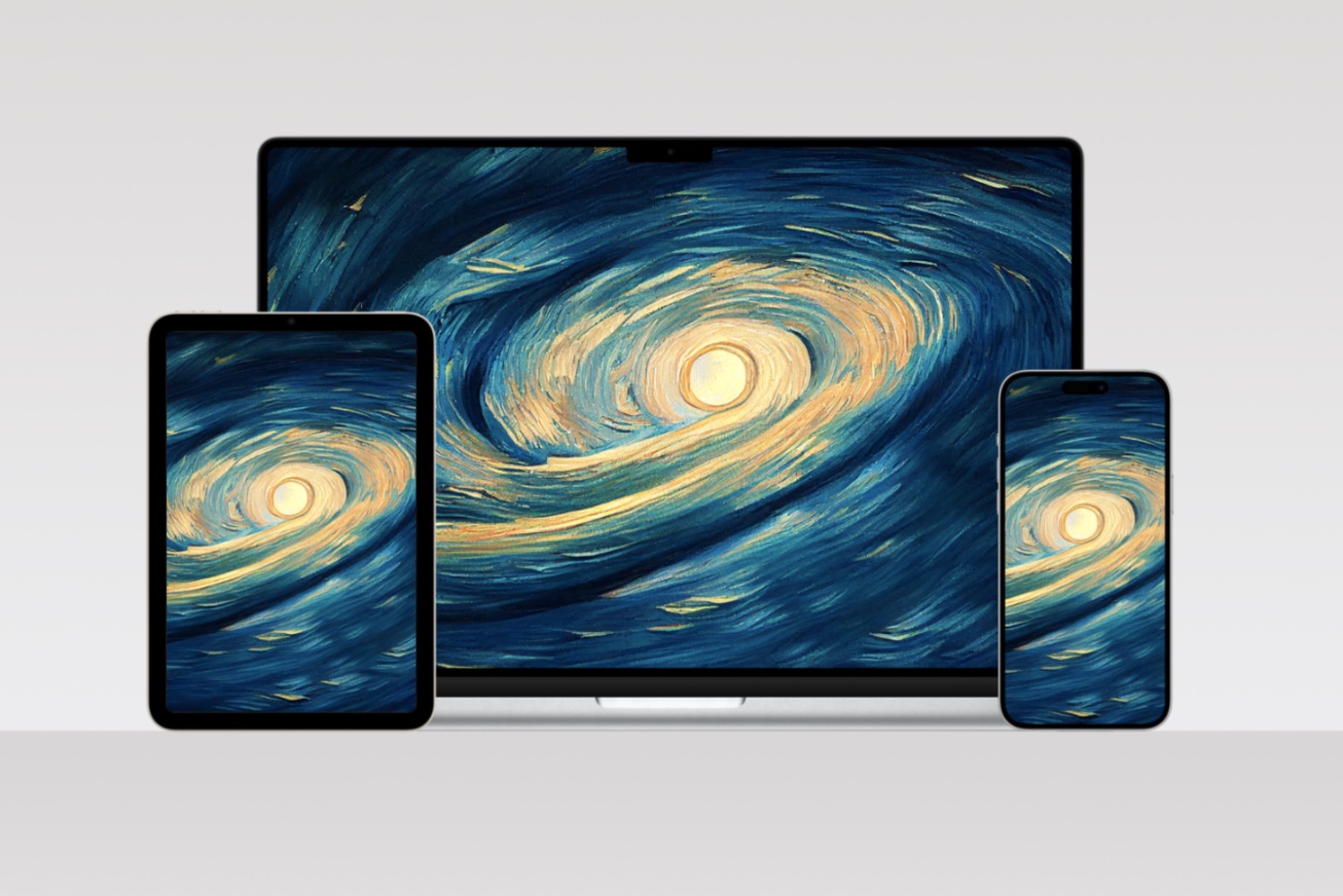 Basic Apple Guys new Van Gogh wallpaper collection for iPhone iPad and Mac