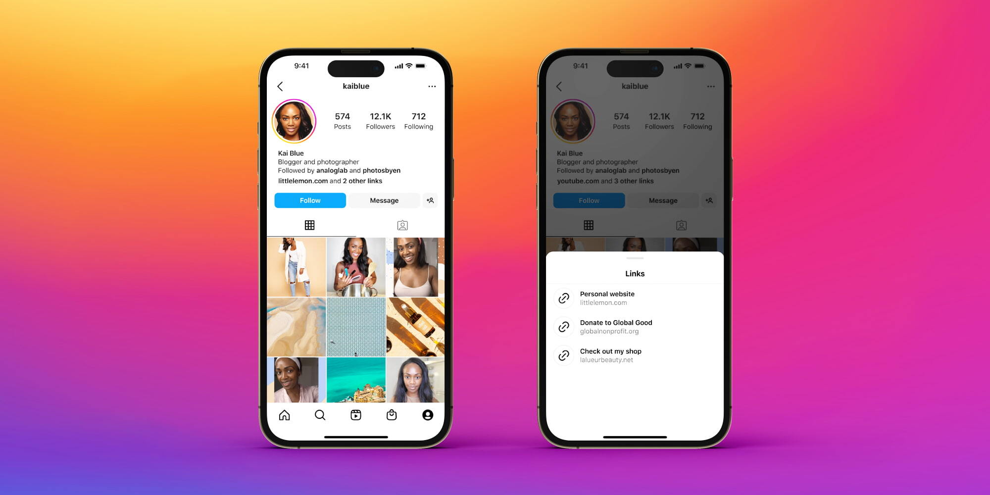 Instagram takes on Linktree and others with support for up to 5 'links in  bio