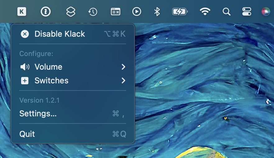 جلوه های صوتی صفحه کلید مکانیکی Klack برای Mac 3