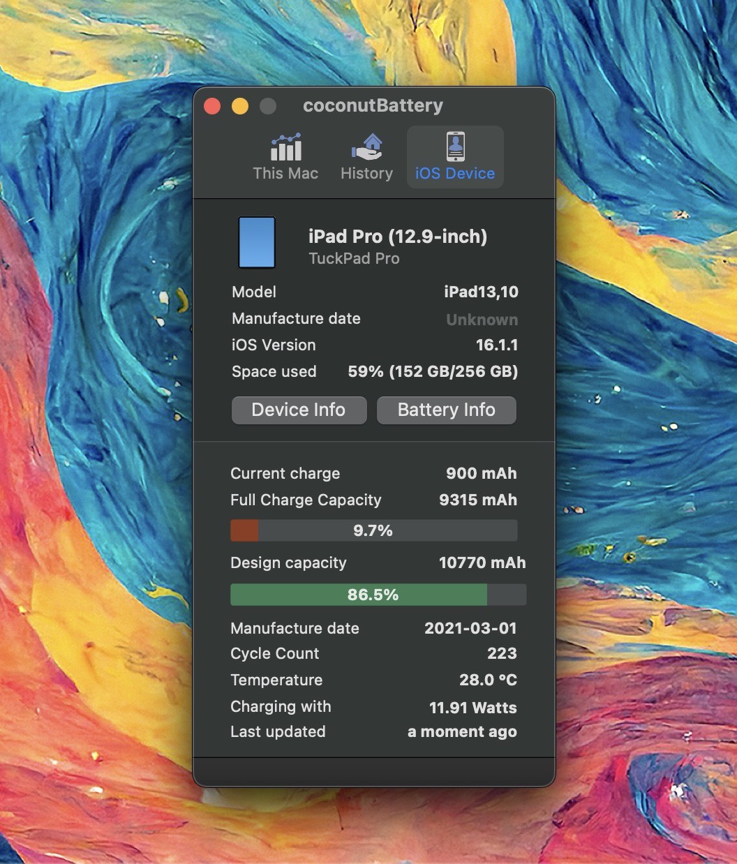 See iPad battery health and charge cycles Howto 9to5Mac