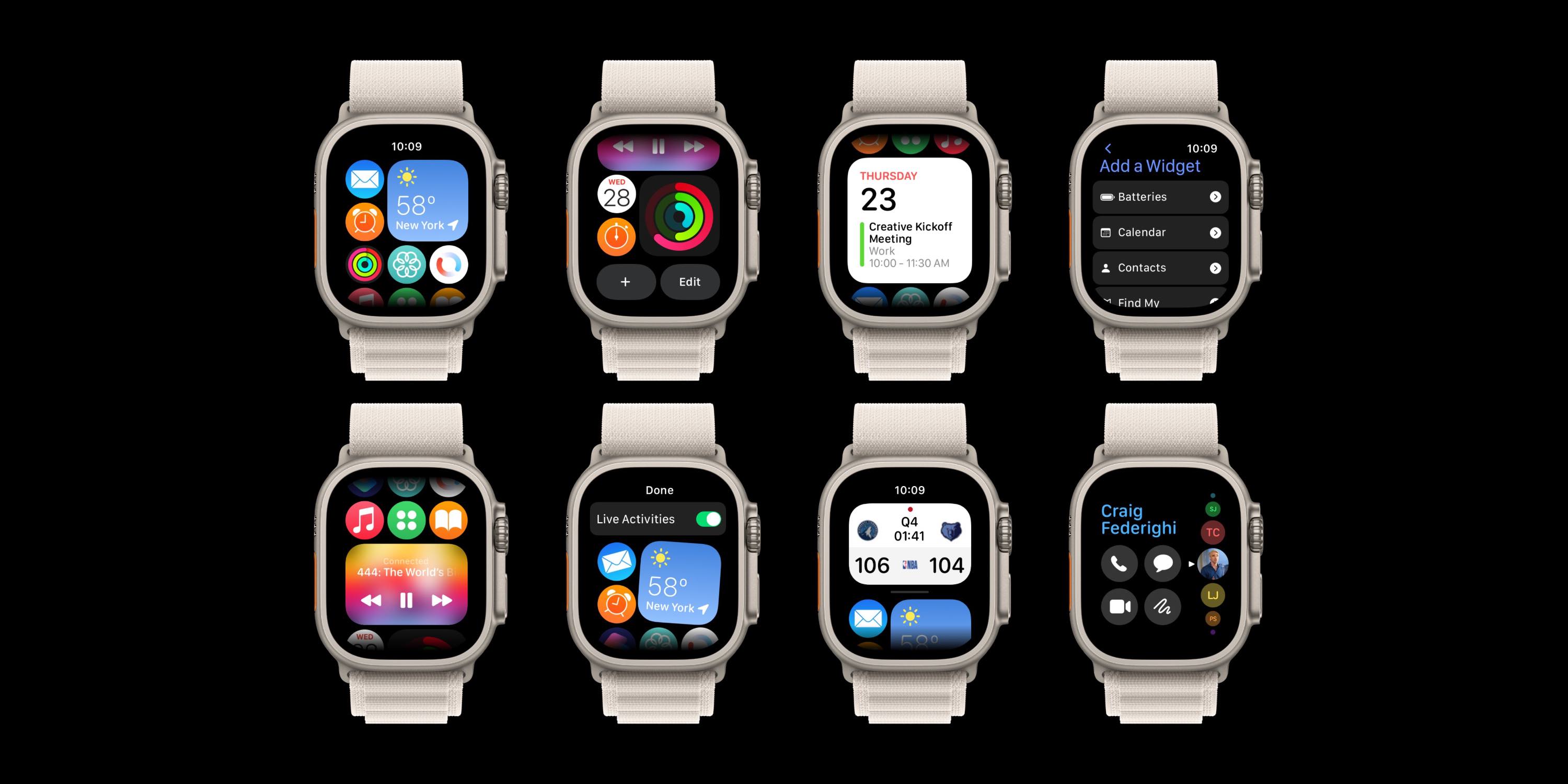 new watchOS 10 concept